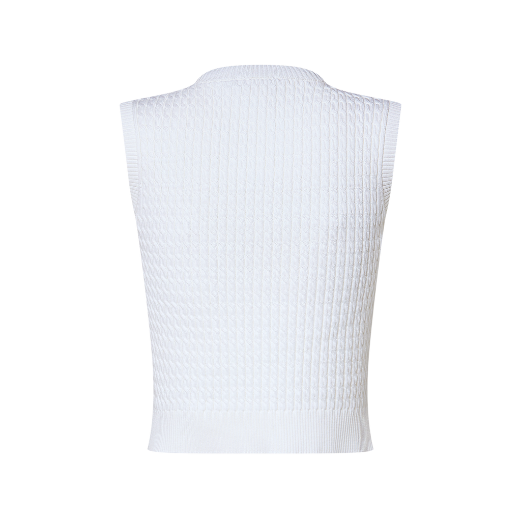 Winniemodo,Winniemodony,Louis Vuitton 1AK0D9,Louis Vuitton sleeveless sweater,LV sweater women,LV vest women,LV knit top wome