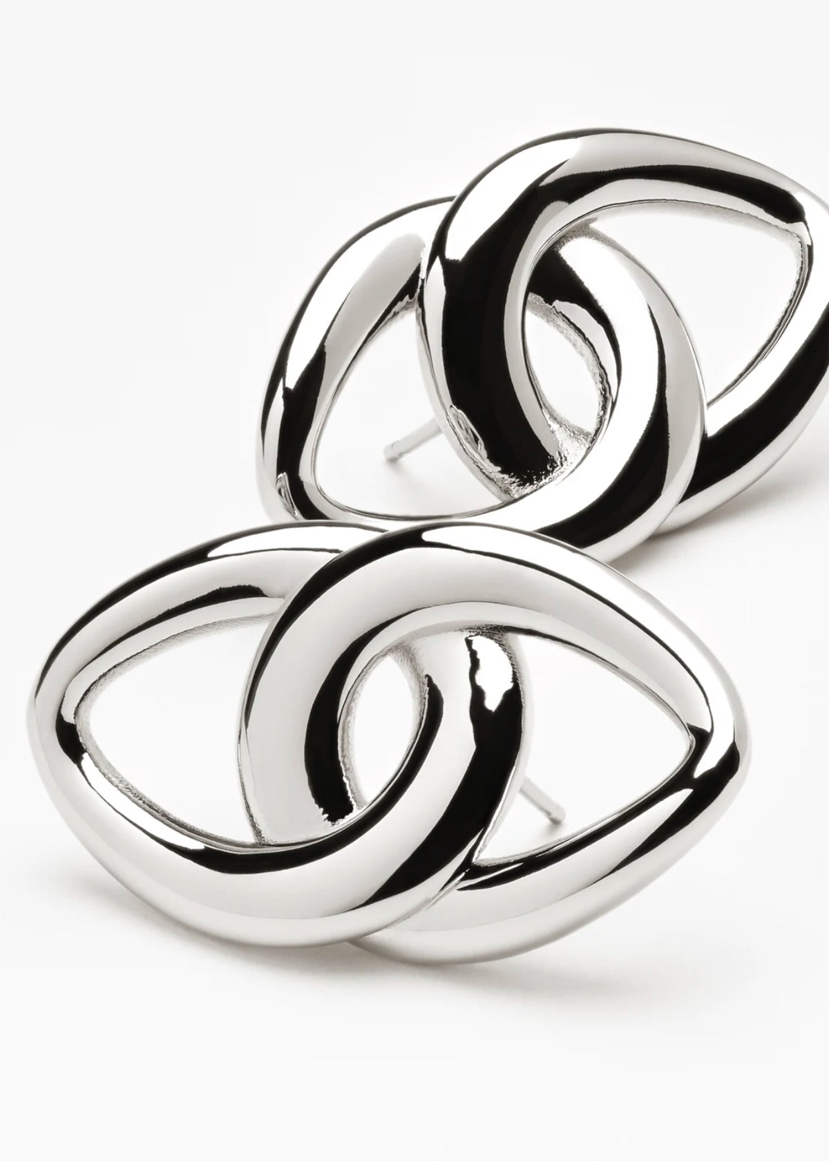 Chanel pendant earrings silvery
