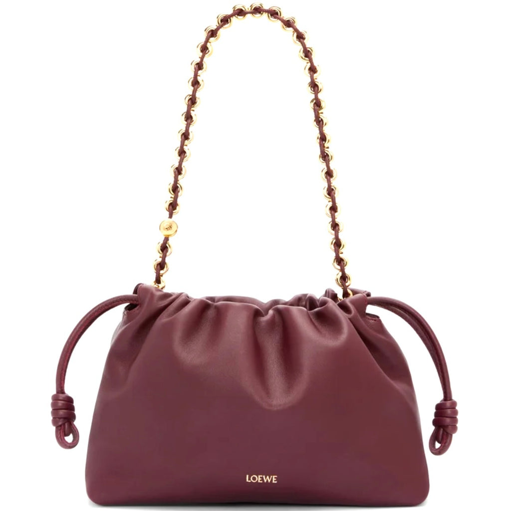 Loewe Medium Flamenco purse, Loewe Medium Flamenco bag, Loewe Flamenco bag, Loewe burgundy flamenco bag, Loewe Medium Flamenc