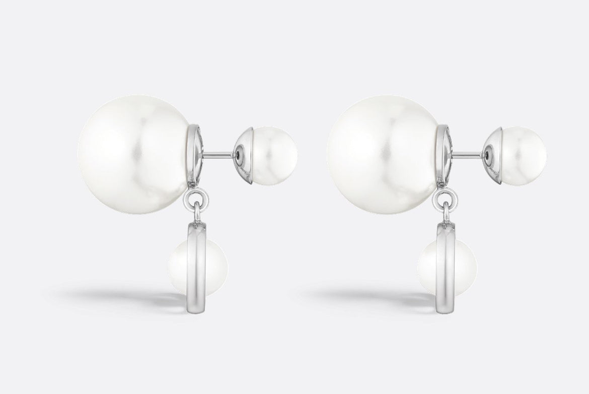 Dior tribales earrings, Dior pearls earrings,Dior CD signature pearls earrings,Dior CD signature gold earrings, Dior CD signa
