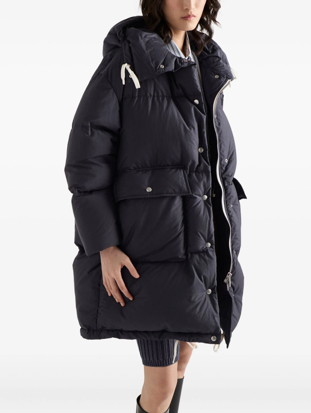 Winniemodo,Winnie modo,Prada 29Y290,Prada hooded padded coat,Prada down,Prada down sale,Prada down black womens,Prada down wo