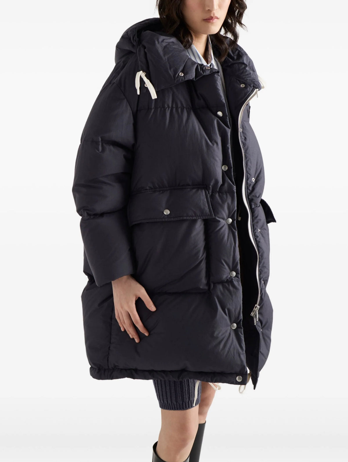 Winniemodo,Winnie modo,Prada 29Y290,Prada hooded padded coat,Prada down,Prada down sale,Prada down black womens,Prada down wo