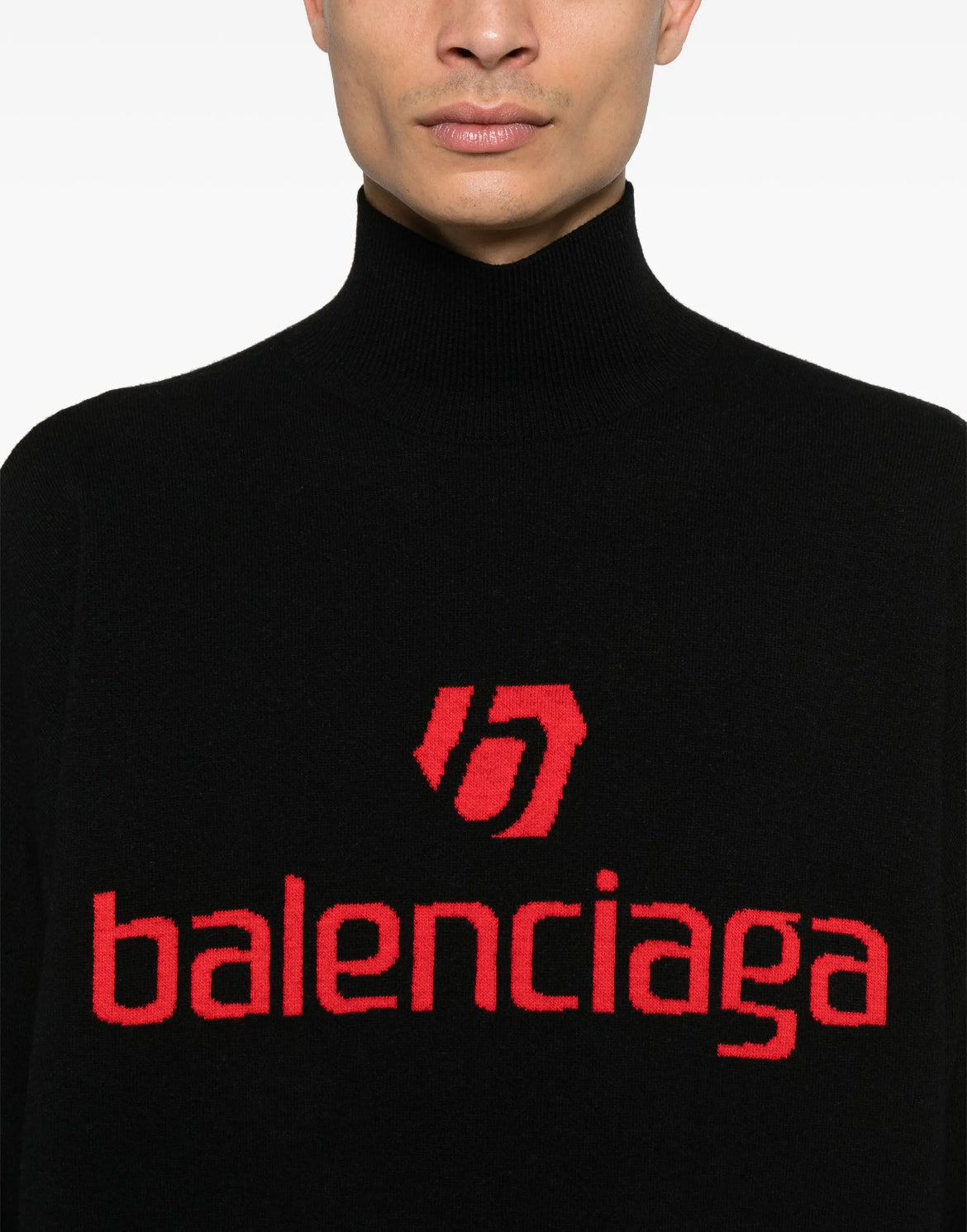 Balenciaga 799917T1696,Balenciaga stretch sweater,Balenciaga black sweater,Balenciaga sweater,Balenciaga sweater authenticity