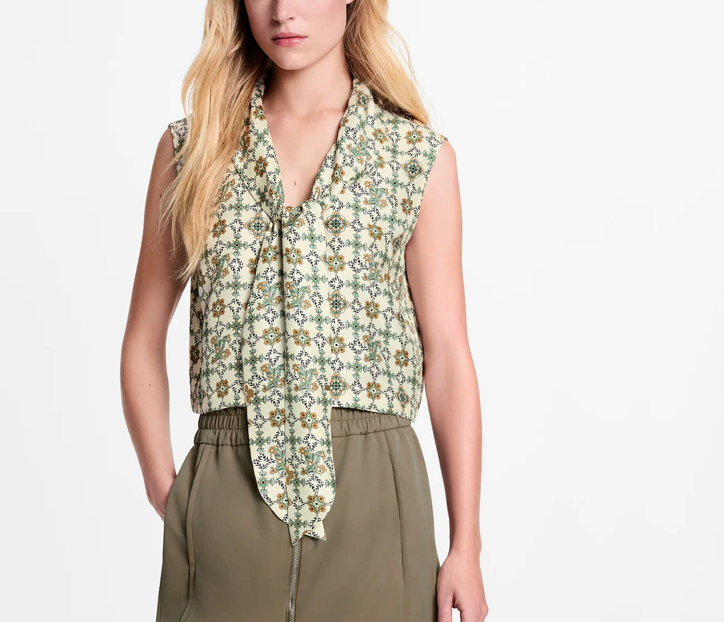 Winniemodo,Winniemodony,Louis Vuitton 1AJHJQ,Louis Vuitton cropped Nouveau blouse,Louis Vuitton top sleeveless,Louis Vuitton