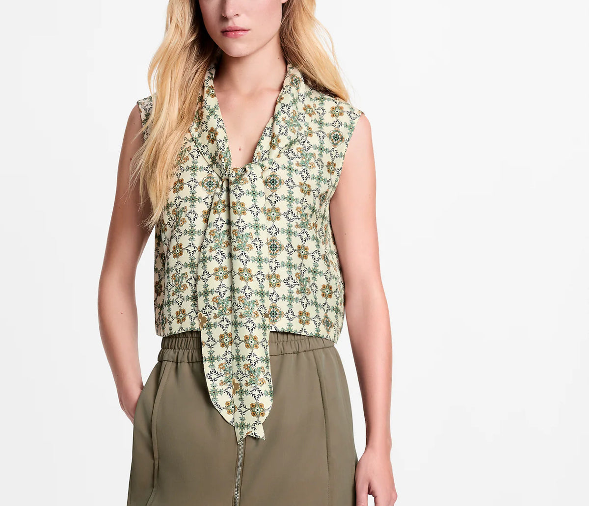 Winniemodo,Winniemodony,Louis Vuitton 1AJHJQ,Louis Vuitton cropped Nouveau blouse,Louis Vuitton top sleeveless,Louis Vuitton
