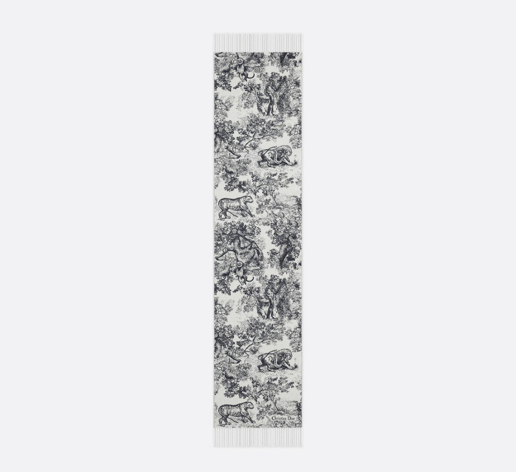 Dior toile de jouy savage scarf,Dior 41JOU215I159,Dior scarf authentic,Dior scarf on sale,Dior scarf outlet,Dior cashmere sca