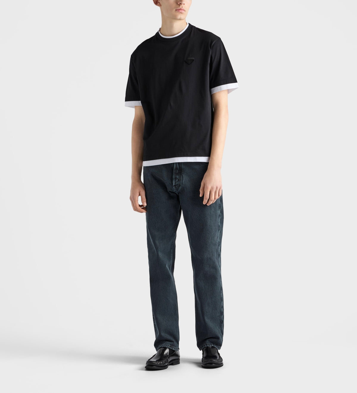 Winniemodo,Winniemodony,Prada UJN912,Prada tee,Prada t-shirt outlet,Prada t-shirt discount,Prada tee black,Prada clothes outl