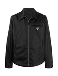 Prada SGB684S2111WQ8,Prada re-nylon jacket,Prada re-nylon black jacket,Prada black jacket,Prada black zip up jacket,Prada jac