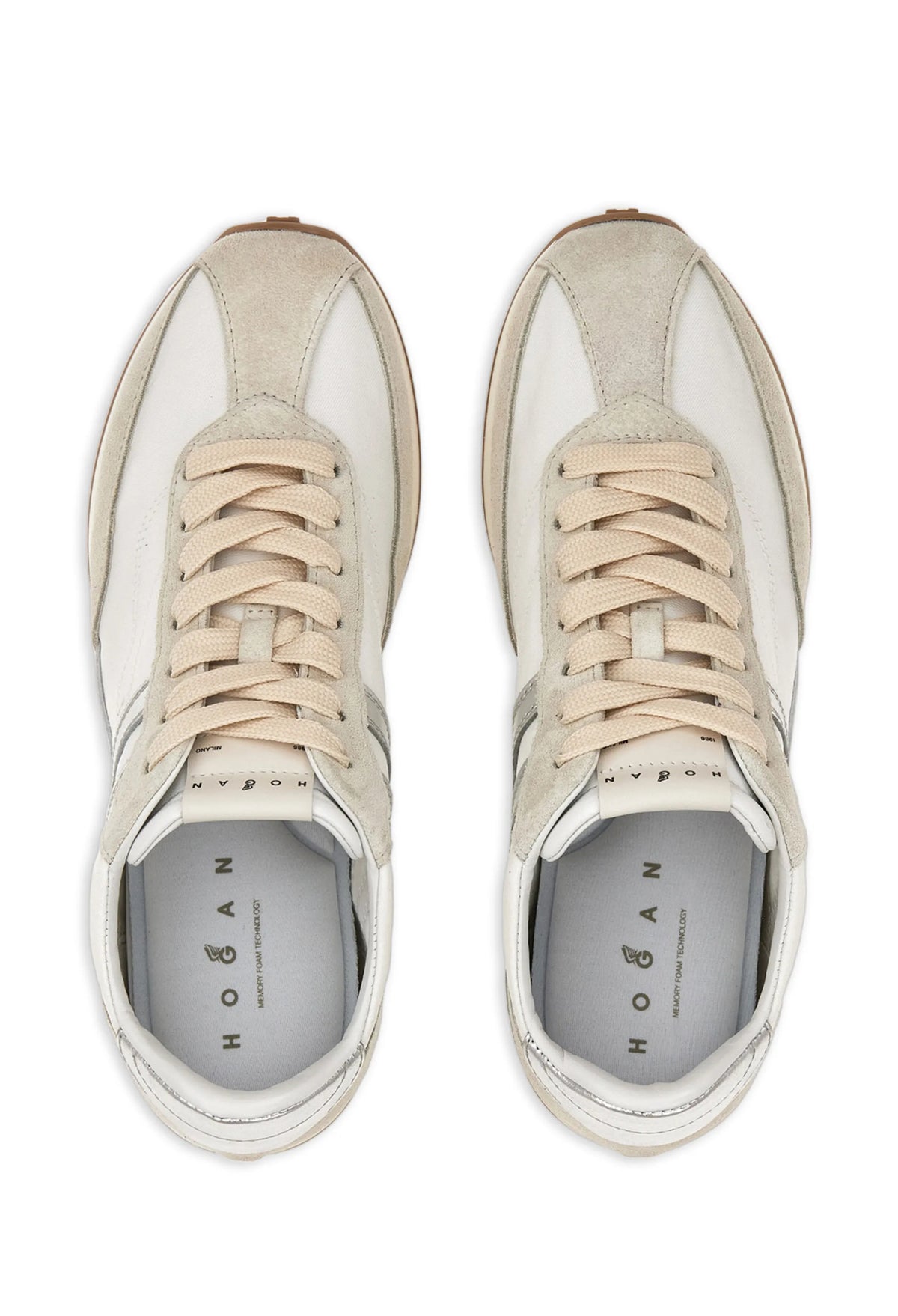 Hogan Athletic metallic logo sneakers
