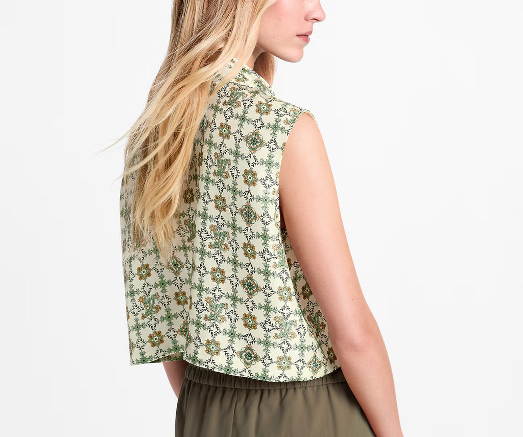 Winniemodo,Winniemodony,Louis Vuitton 1AJHJQ,Louis Vuitton cropped Nouveau blouse,Louis Vuitton top sleeveless,Louis Vuitton