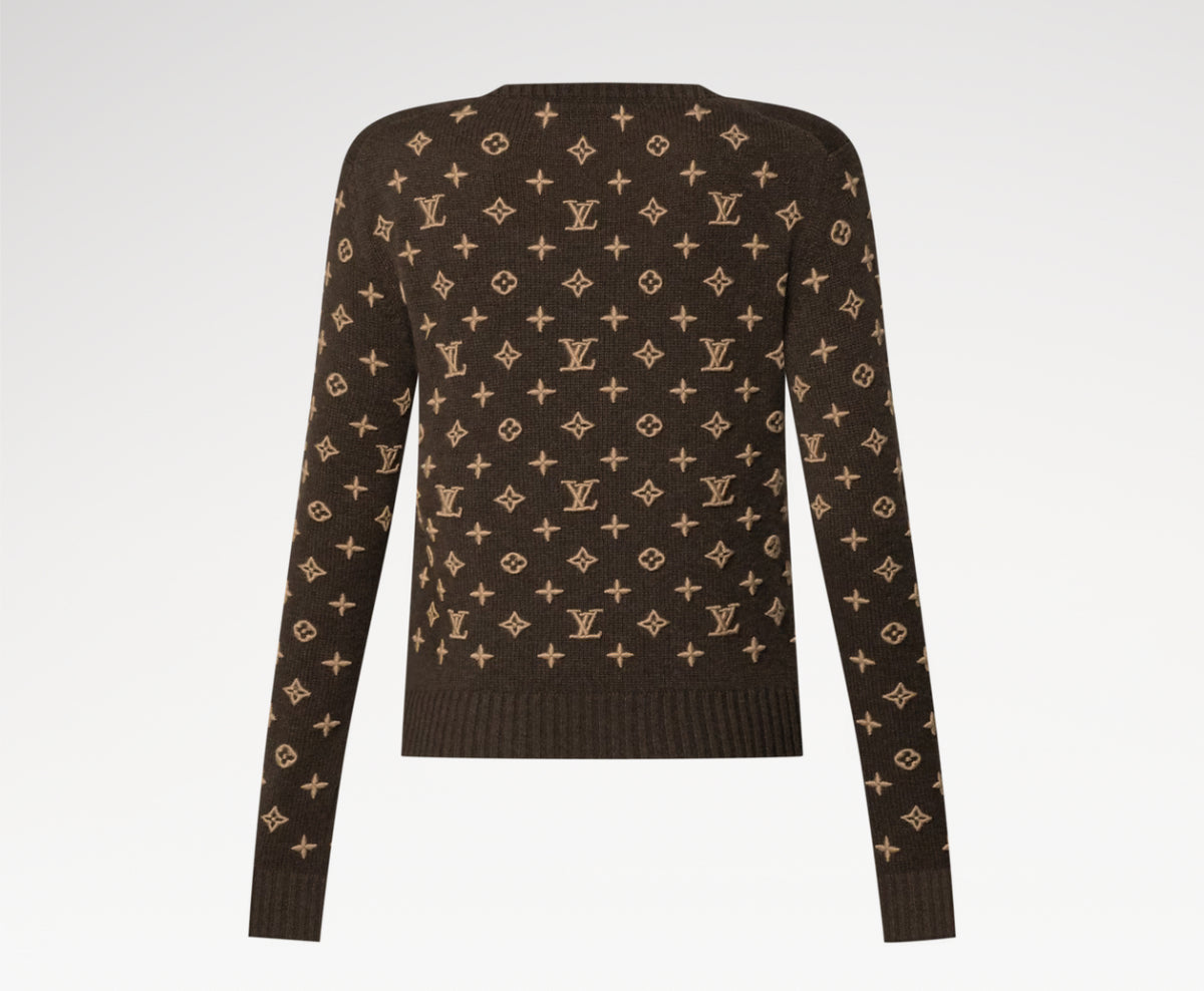 Winniemodo,Winnie modo,Louis Vuitton 1AHZ59,LV 1AHZ59,Louis Vuitton 3D monogram pullover,LV monogram pullover,Louis Vuitton s