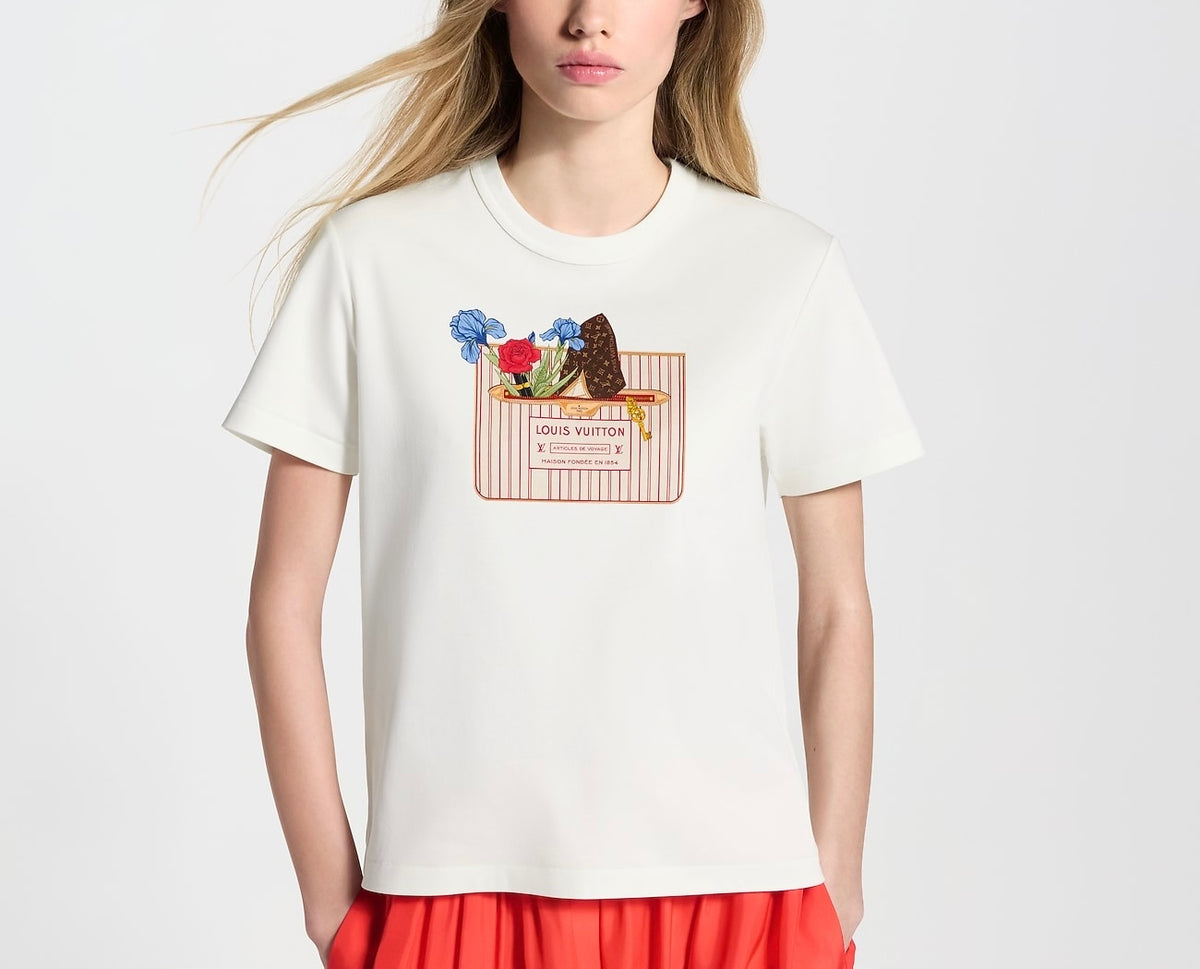 Winniemodo,Winniemodony,Louis Vuitton 1AK1I0,Louis Vuitton t-shirt sale,LV tee women discount,LV tee outlet,Luxury t-shirt,Lu