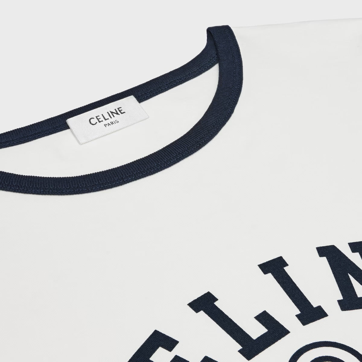 Celine RX07I507Z.01MA,Celine Anchor 70’s T-shirt,Celine white T-shirt,Celine white womens T-shirt,Celine white T-shirt 2025,C