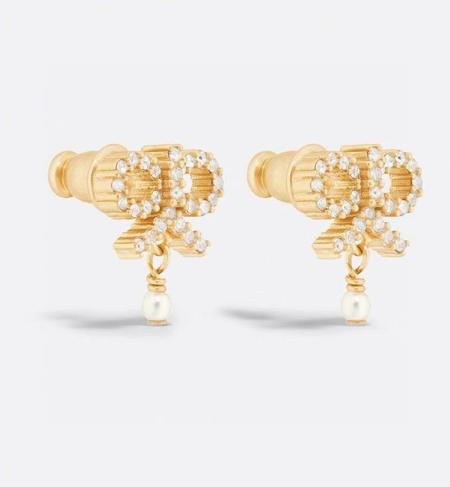 Dior le noeud de Dior earrings,Dior bow earrings,Dior earrings,Dior earrings gold,Dior earrings 2025,Dior gold earrings,Dior