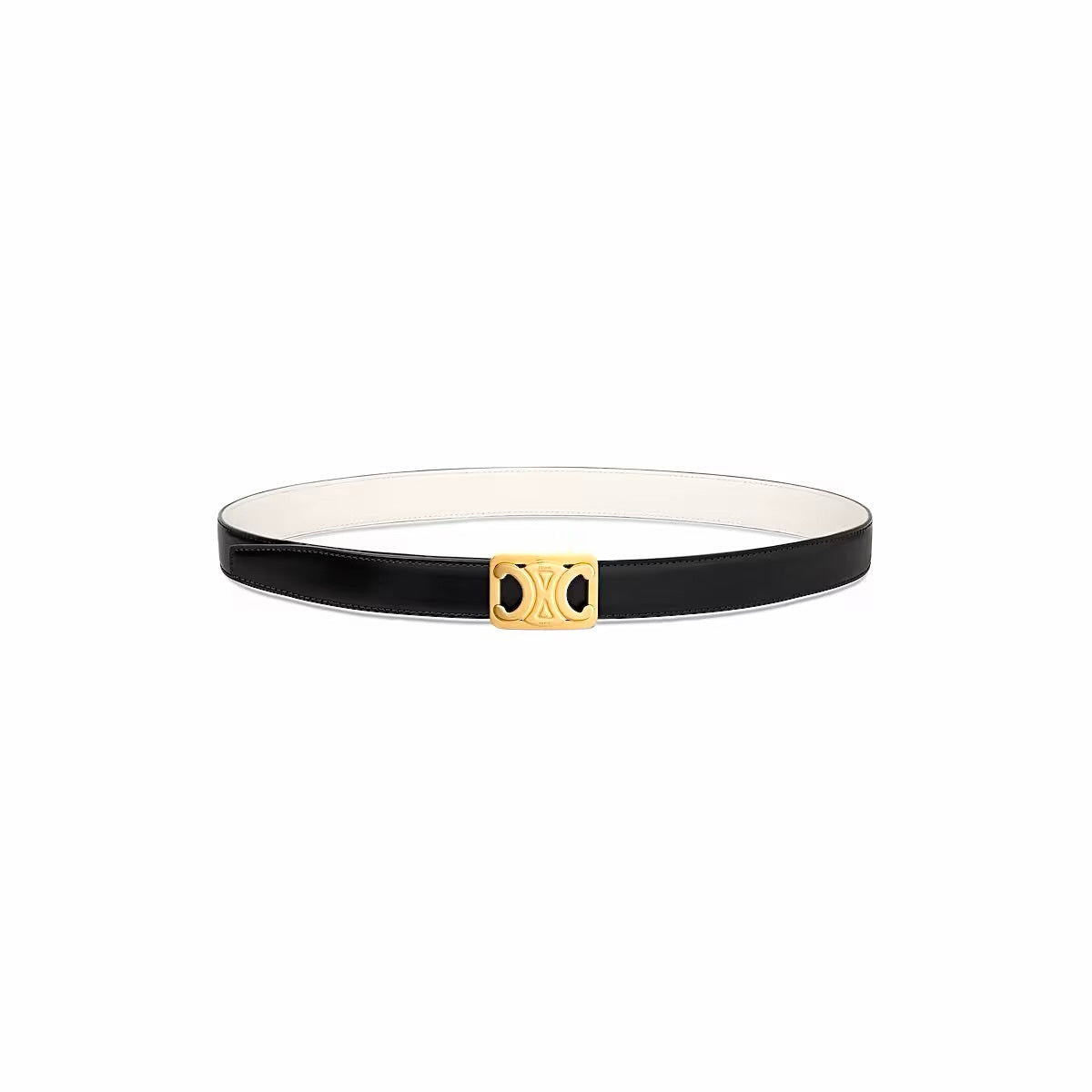 Celine Medium Reversible Framed Triomphe Belt,Celine 45BIZ3APD.38TW,Celine Reversible Triomphe Belt,Celine Reversible black w