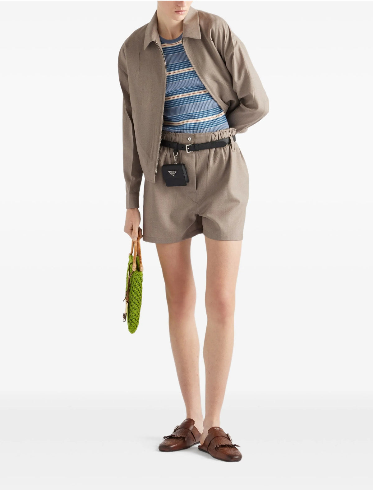 Prada P29B8317KJF0237SOOO,Prada striped tank top,Prada striped tank vest,Prada striped top,Prada striped blue top,Prada strip