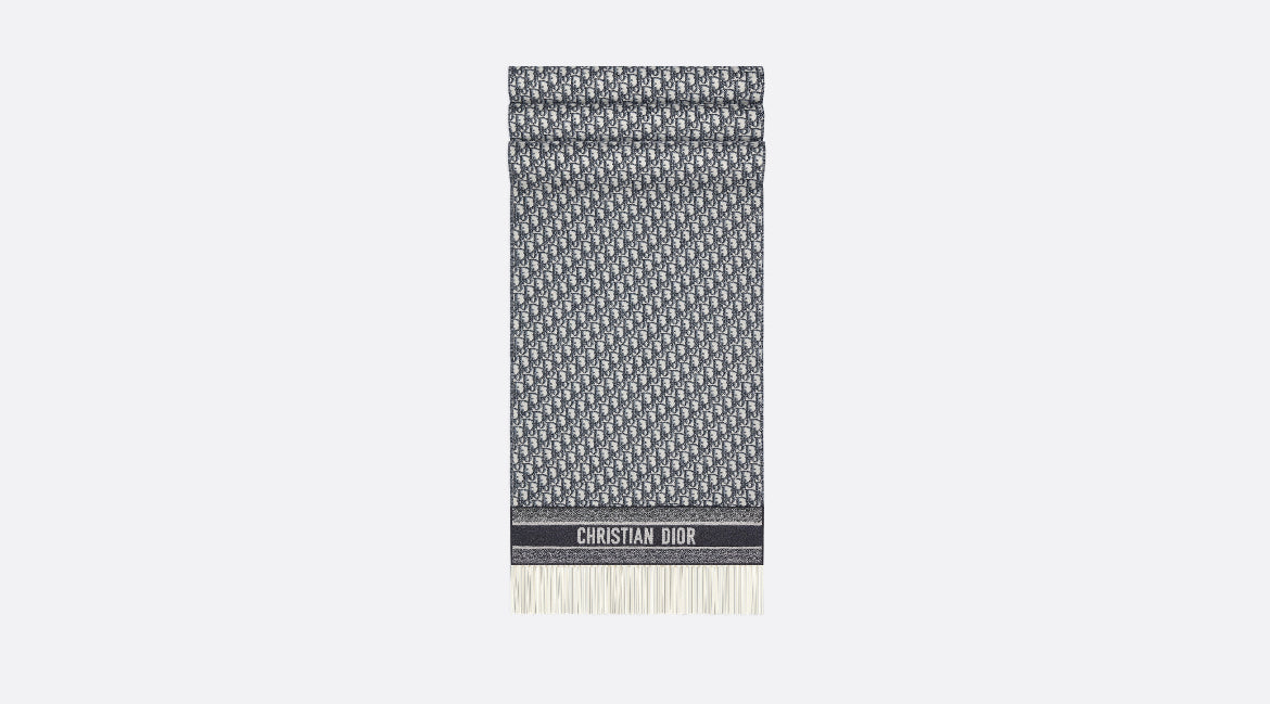 Dior oblique scarf,Dior scarf,Dior scarf grey monogram,DIOR men's scarf,Dior 01CDO309I093,Dior scarf online shop,Dior scarf o