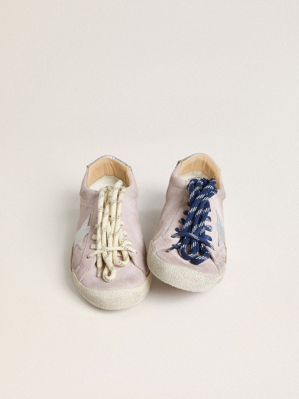 Golden Goose true star in pastel pink suede with sliver star sneaker,Golden goose pink sneaker,Winniemodo,Winnie modo,Golden