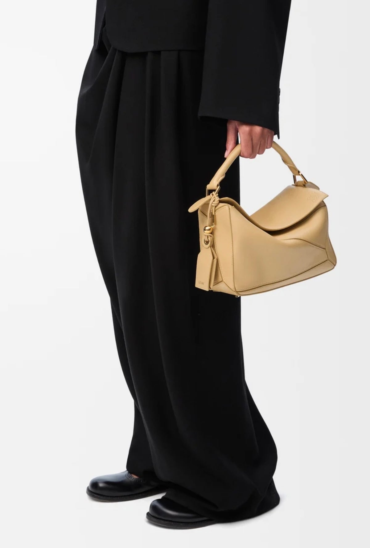 Loewe puzzle bag,Loewe puzzle yellow bag,Loewe puzzle bag small,Loewe small featherlight puzzle bag,Loewe bag,Loewe Lambskin