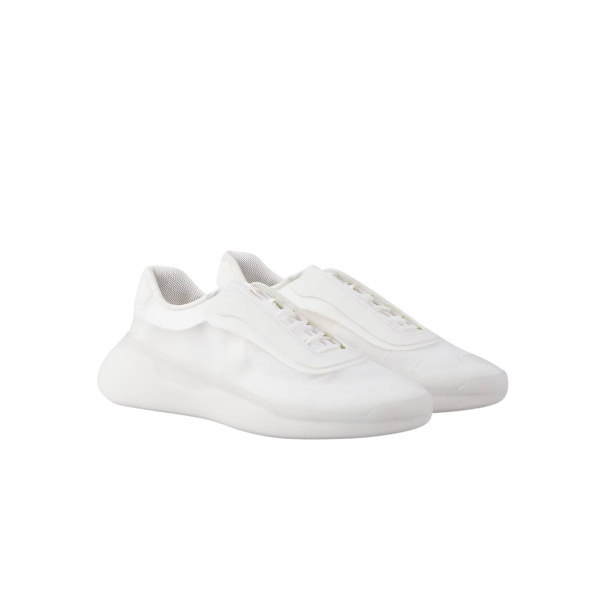 Prada 4E3608,Prada America's Cup Re-Nylon and bike fabric sneakers,Prada white sneaker,Prada white mens sneaker,Prada white r