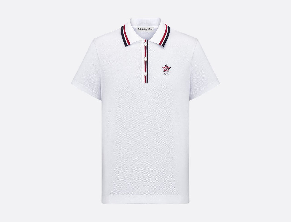 Dior 513T11A4200,Dior vibe polo shirt,Dior polo shirt,Dior white polo shirt,Dior white womens polo shirt,Dior white polo shir