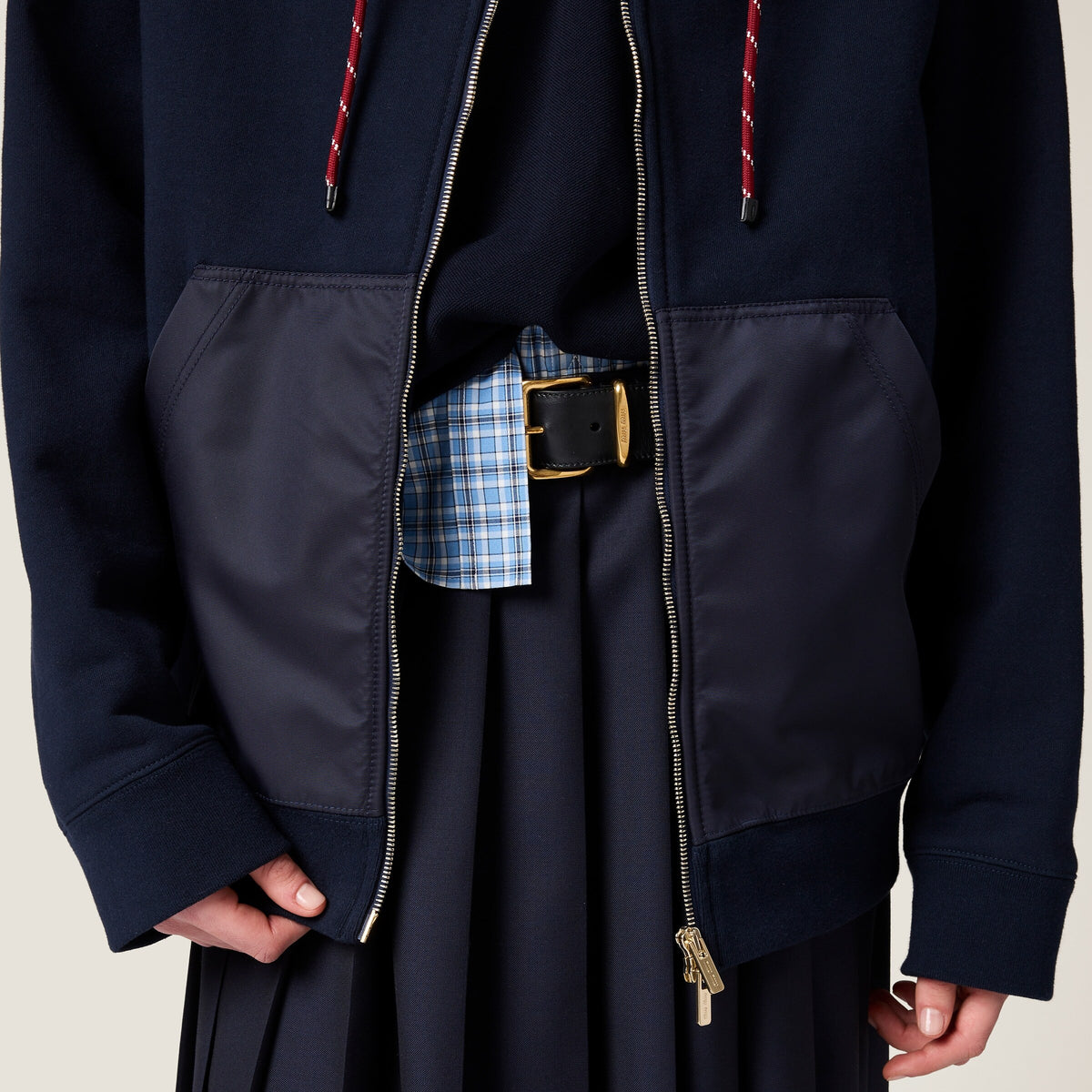 Winniemodo,Winniemodony,MIU MIU MJL073,Miu Miu fleece zipper hoodie jacket,MIU MIU fleece jacket,MIU MIU fleece jacket sale,M