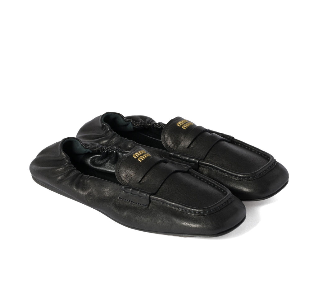MIU MIU 5D341EF005EFX,Miu Miu loafer,Miu Miu loafer authenticity,Miu Miu logo loafer,Miu Miu loafer black,Miu Miu loafer pric