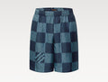Louis Vuitton 1AHVT9,LV 1AHVT9,Louis Vuitton Damier silk shorts,LV Damier silk shorts,Louis Vuitton checkered shorts,LV check
