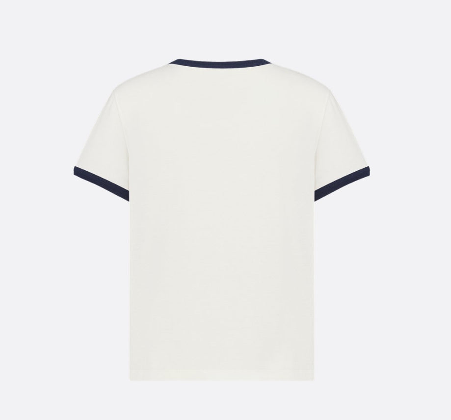 Dior 543T07A4537,Dior dioriviera T-shirt,Dior dioriviera white T-shirt,Dior star T-shirt,Dior white womens T-shirt,Dior white