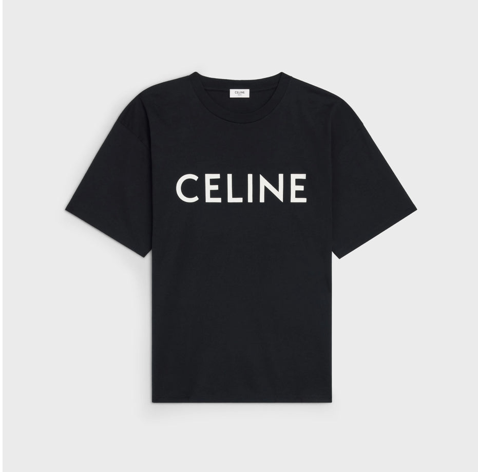 Celine loose t-shirt in cotton jersey,celine 2X681671Q,Celine logo t-shirt women,celine men's t-shirt,celine t-shirt on sale,