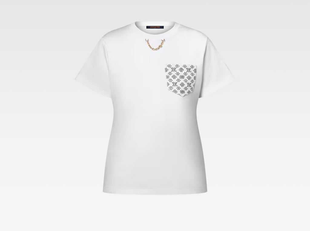 Louis Vuitton 1AHX91,LV 1AHX91,Louis Vuitton white t-shirt,Louis Vuitton pocket t-shirt,Louis Vuitton white pocket t-shirt,Lo