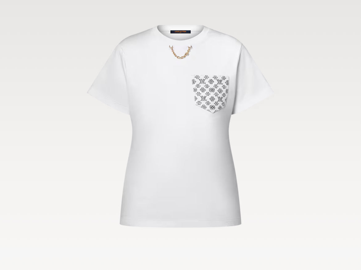 Louis Vuitton 1AHX91,LV 1AHX91,Louis Vuitton white t-shirt,Louis Vuitton pocket t-shirt,Louis Vuitton white pocket t-shirt,Lo