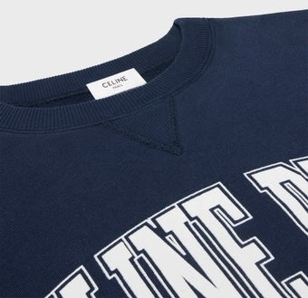 Celine oversized sweatshirt in cotton fleece