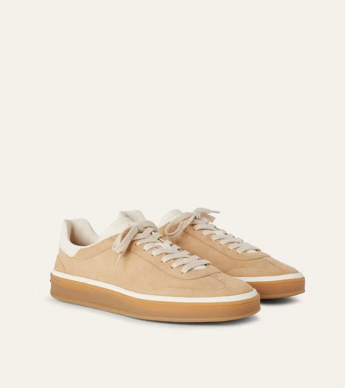 Loro Piana FAO1547,Loro Piana Tennis Walk Sneaker,Loro Piana Tennis Walk,Loro Piana Tennis Walk camel,Loro Piana camel sneake
