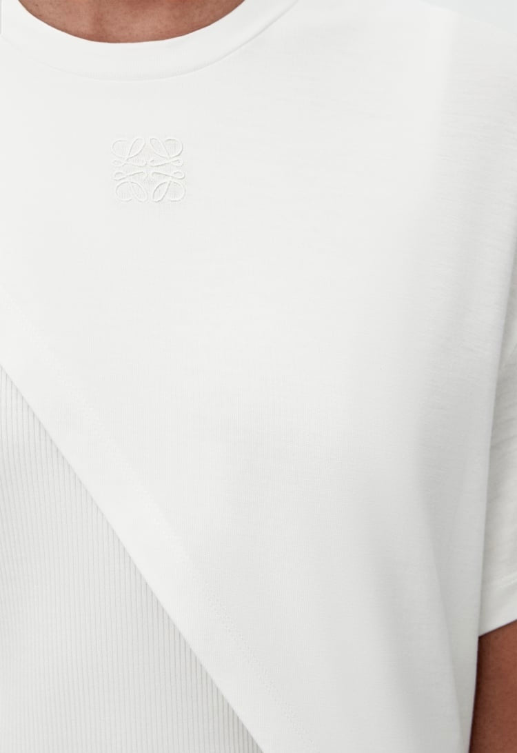 Loewe S616Y22X80,Loewe draped top in lyocell,Loewe draped top,Loewe draped white top,Loewe white top,Loewe white top on sale,