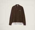Winniemodo,Winnie modo,MIU MIU MJL069,Miu Miu Piqué and jersey polo shirt,MIU MIU long sleeve polo shirt,MIU MIU polo shirt b