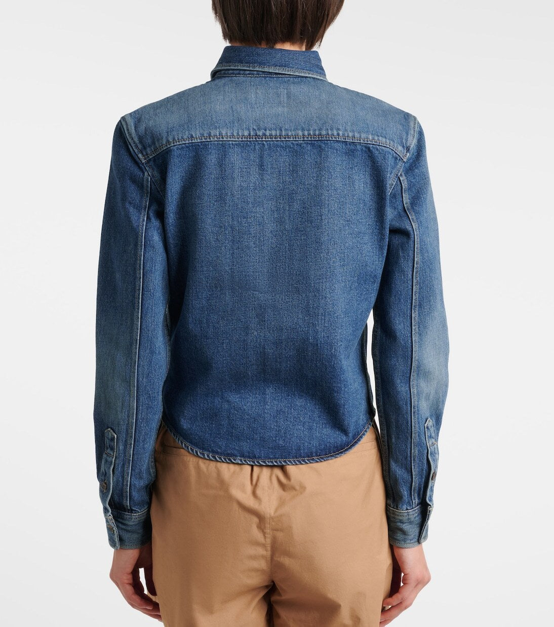 Winniemodo,Winniemodony,Saint Laurent 873984,Saint Laurent shirt women,YSL DENIM shirt,YSL shirt sale,YSL shirt discount shop