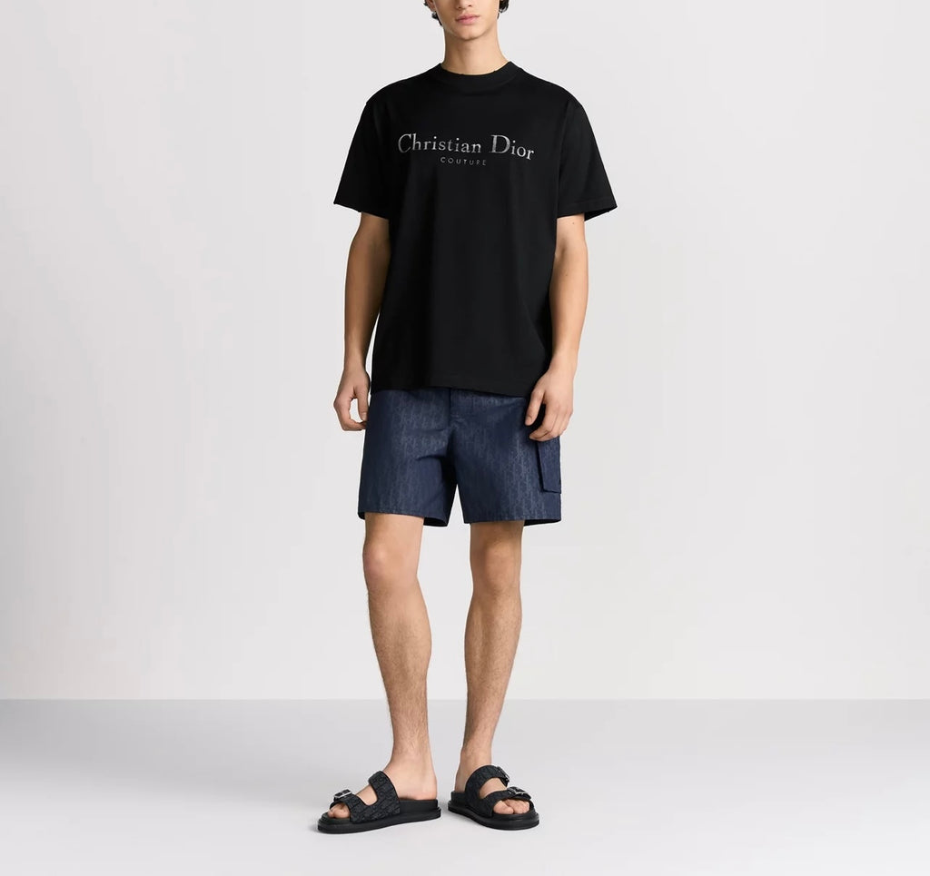 Winniemodo,Winnie modo,Dior 593J696X0677,Christian Dior Couture T-shirt,Dior Couture T-shirt,Dior T-shirt,Dior T-shirt blue,D