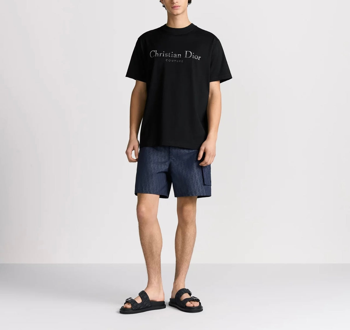 Winniemodo,Winnie modo,Dior 593J696X0677,Christian Dior Couture T-shirt,Dior Couture T-shirt,Dior T-shirt,Dior T-shirt blue,D