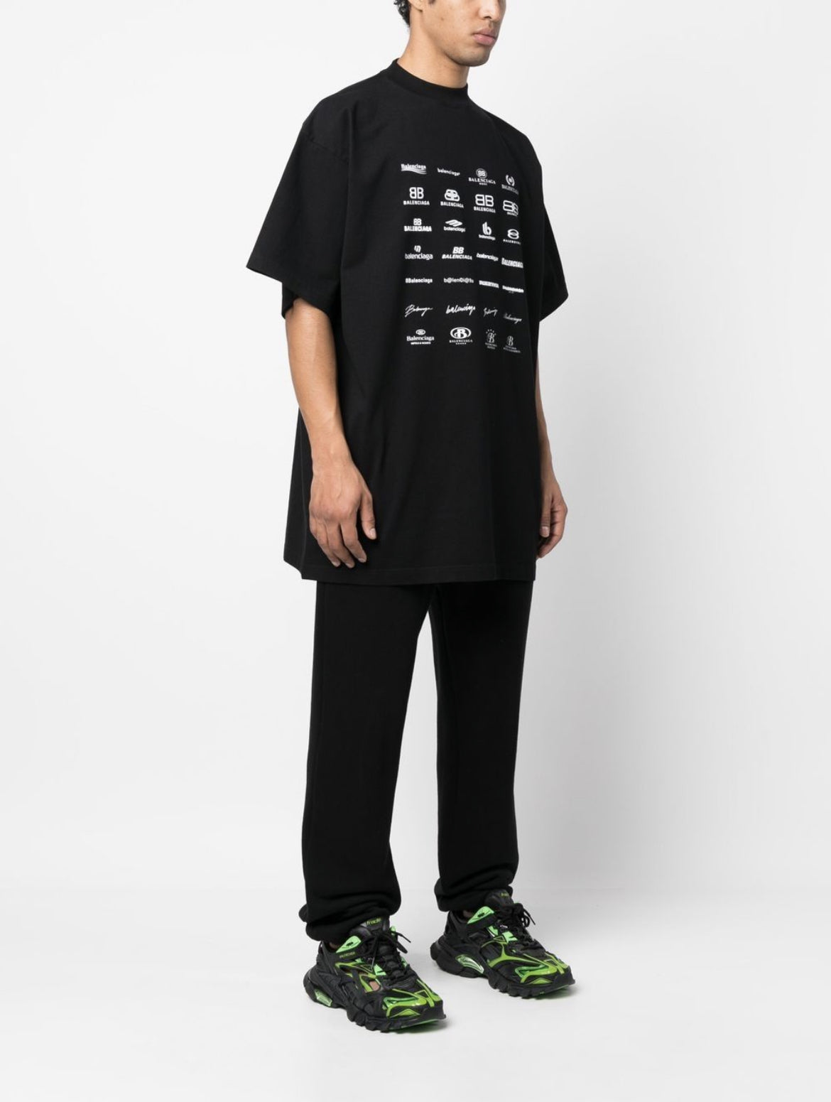 Balenciaga archives logos print cotton T-shirt