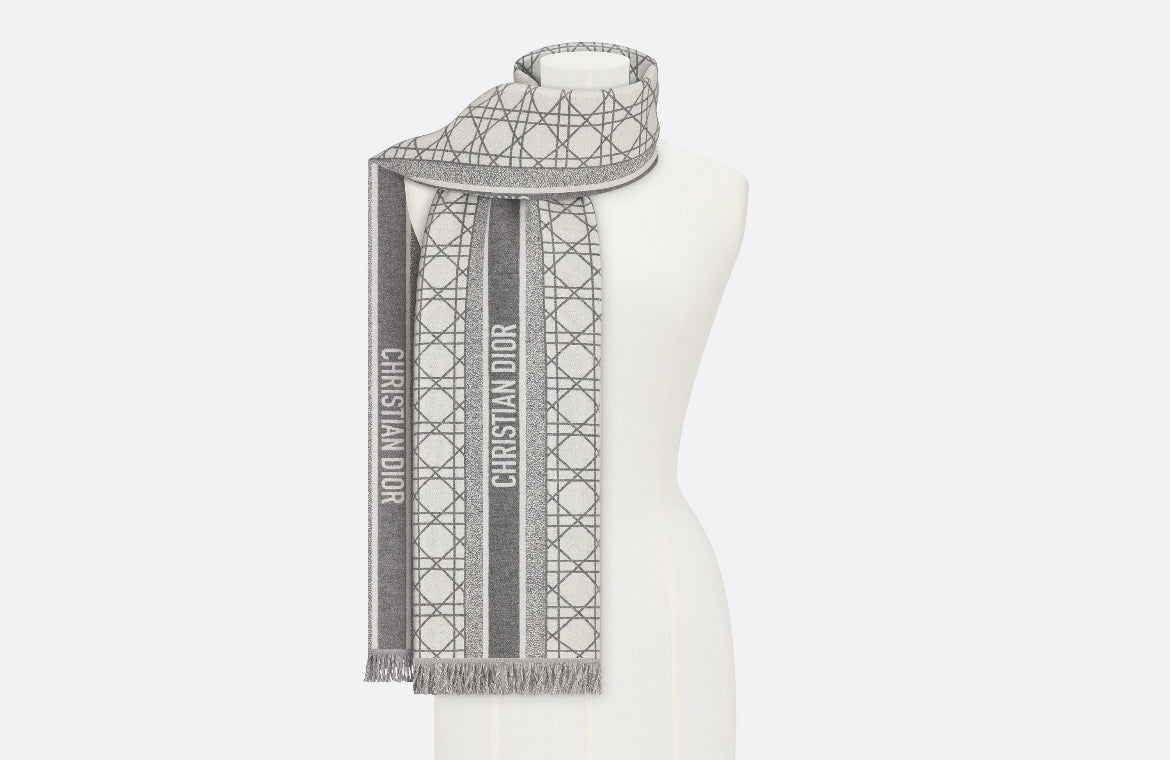 Dior cannage scarf,Dior 31CAN205I005 ,dior scarf authentic,dior scarf outlet,Dior oblique shawl,dior scarf onsale,dior scarf