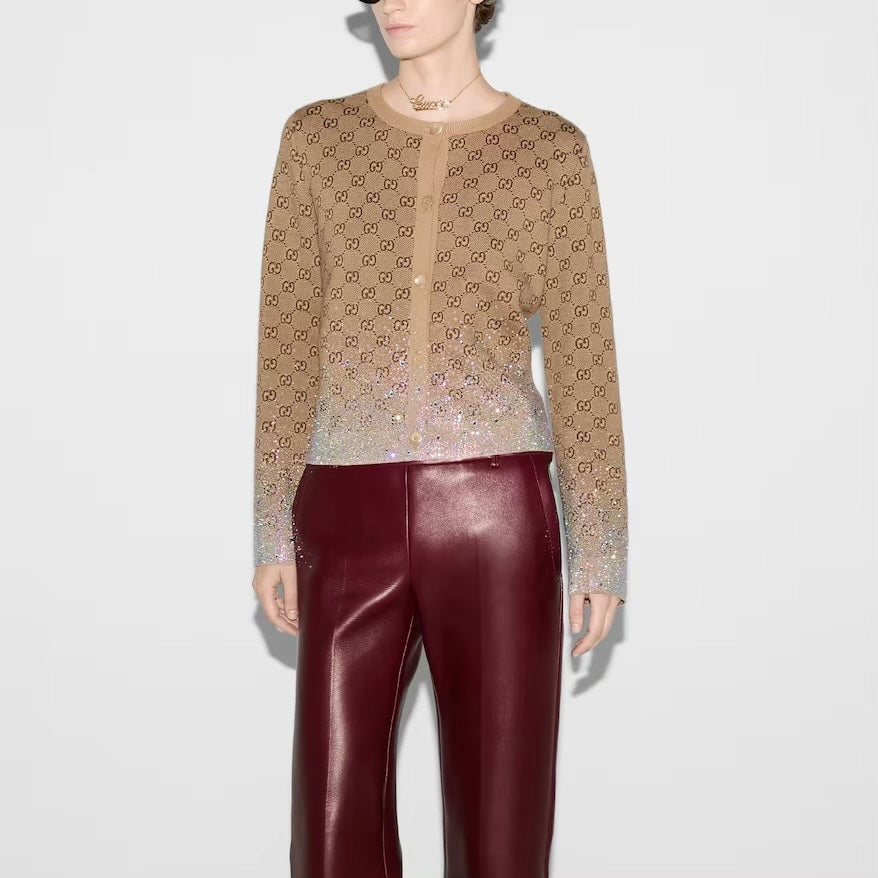 Gucci 813850XKEJG,Gucci cardigan monogram,Gucci cardigan women monogram,Gucci cardigan gg logo,Gucci cardigan,Gucci cardigan