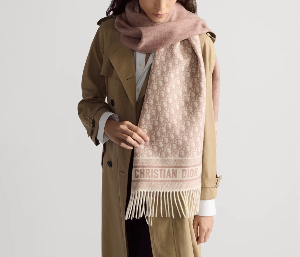 Winniemodo,Winnie modo,Dior 25CDO309I093,Dior oblique scarf,Dior scarf,Dior scarf sale,Dior scarf pink,Dior monogram scarf,Di