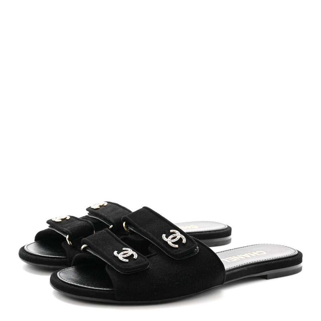 Winniemodo,Winniemodony,Chanel G47043,Chanel crystal mules,Chanel mules flats ,Chanel shoes discount,Chanel mules sandals Sal