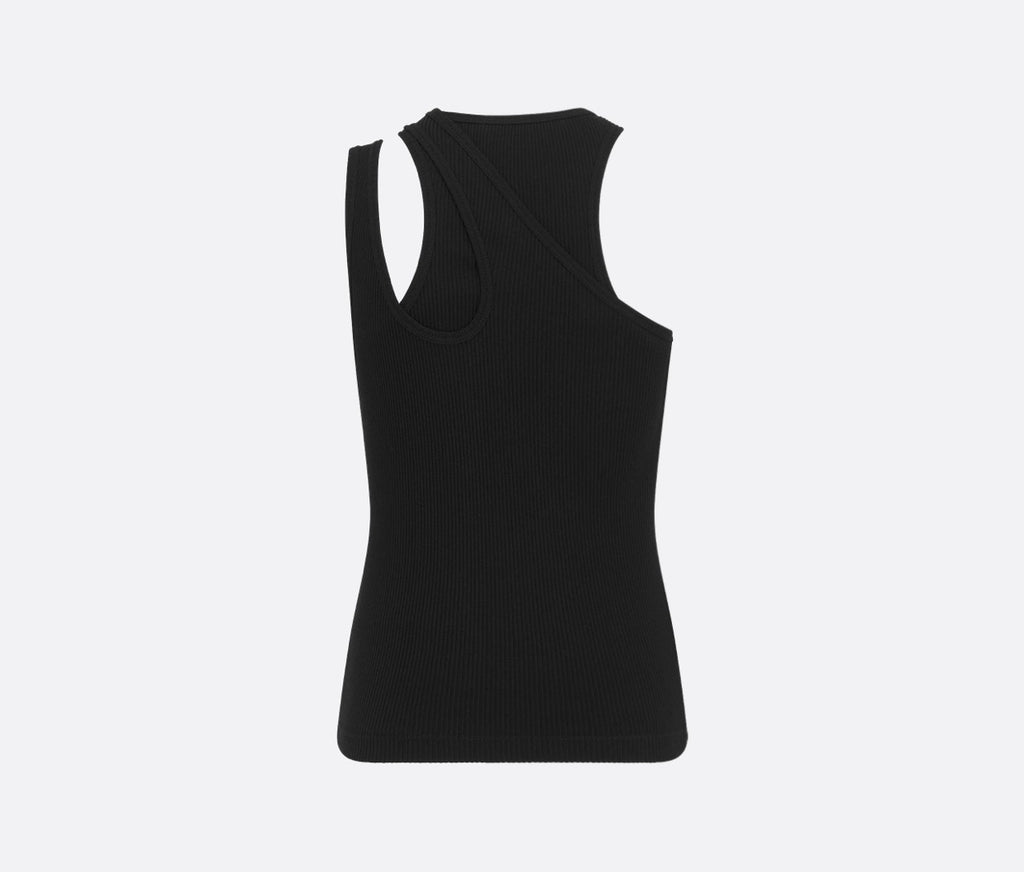 Dior 523T03A4086,Dior asymmetrical top,Dior asymmetrical vest,Dior asymmetrical vest white,Dior asymmetrical vest black,Dior