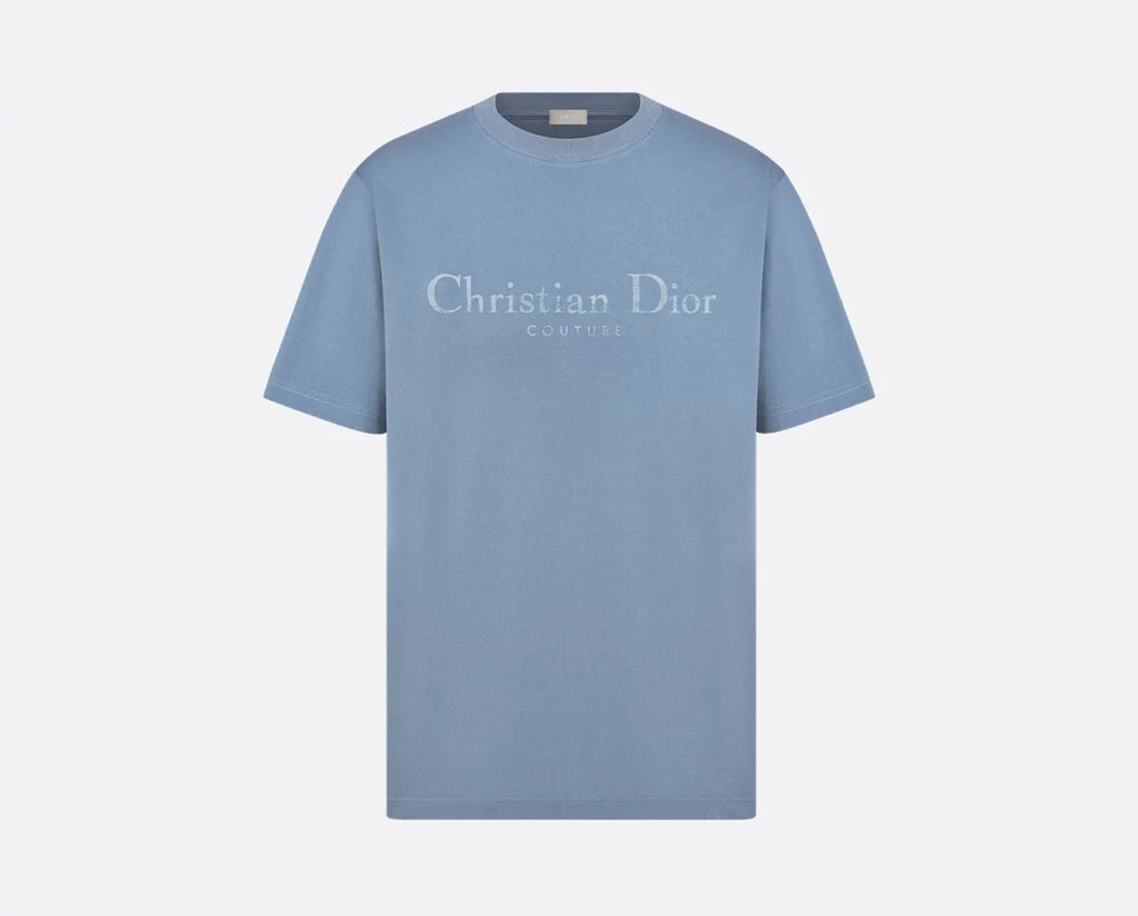 Winniemodo,Winnie modo,Dior 593J696X0677,Christian Dior Couture T-shirt,Dior Couture T-shirt,Dior T-shirt,Dior T-shirt blue,D