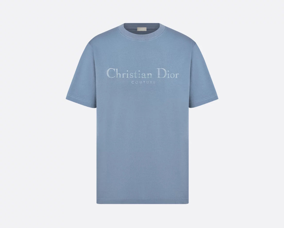Winniemodo,Winnie modo,Dior 593J696X0677,Christian Dior Couture T-shirt,Dior Couture T-shirt,Dior T-shirt,Dior T-shirt blue,D