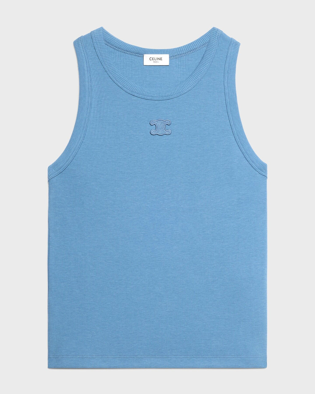 Winniemodo,Winniemodony,Celine RX0M53O26,Celine vest,Celine vest top sale,Celine womens top,Celine knit vest blue,Celine knit