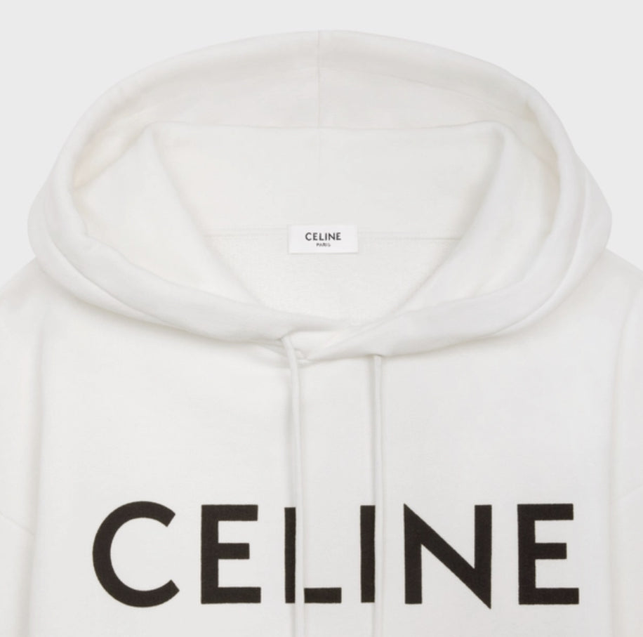 Celine hoodie in cotton fleece , celine 2Y321670Q ,celine men's hoodie , celine on sale, celine online shop,celine men's fash