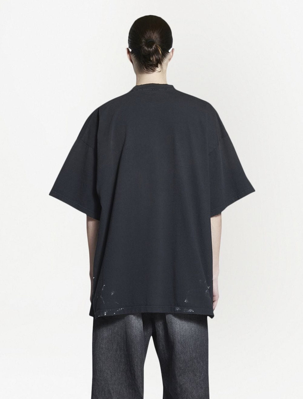 Balenciaga oversized metal logo tshirt